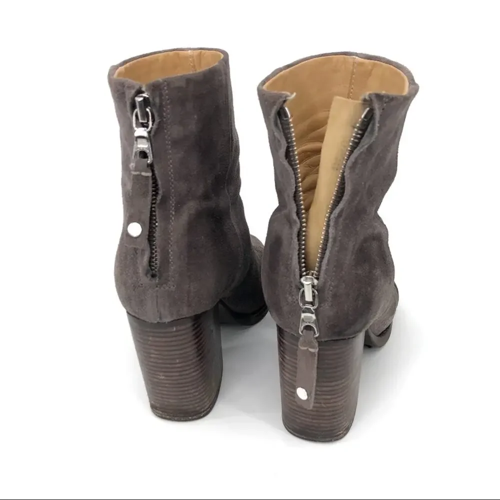 RAG & BONE Ashby Ankle High Boot Suede Grey 37.5
